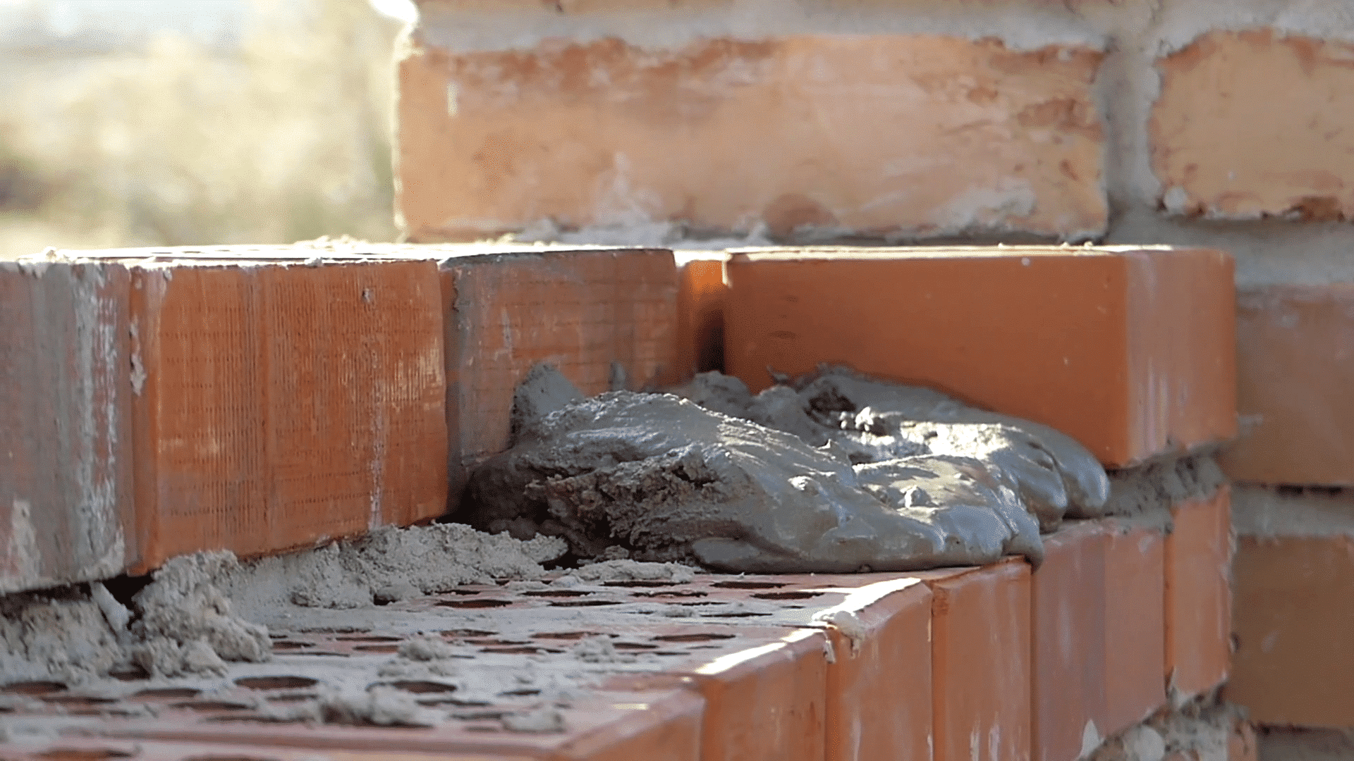 Brickwork and mortar insitu