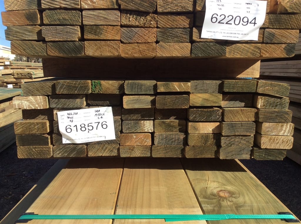 image of 90x35 timber stacked up
