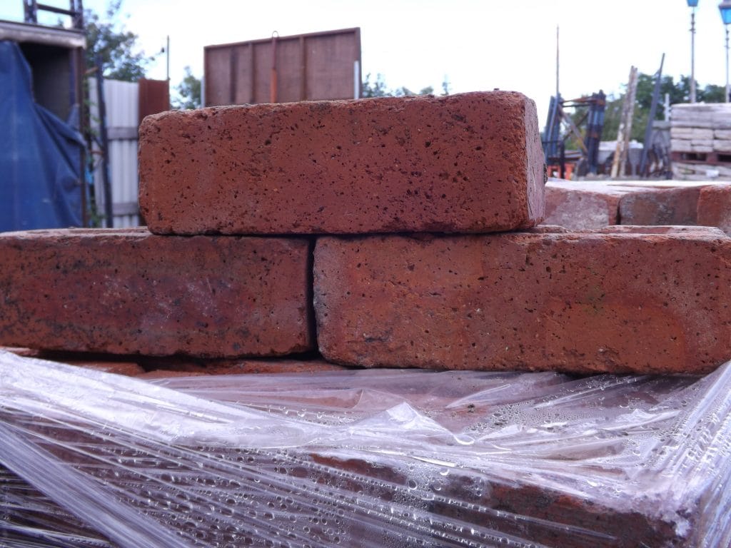 red engineered bricks