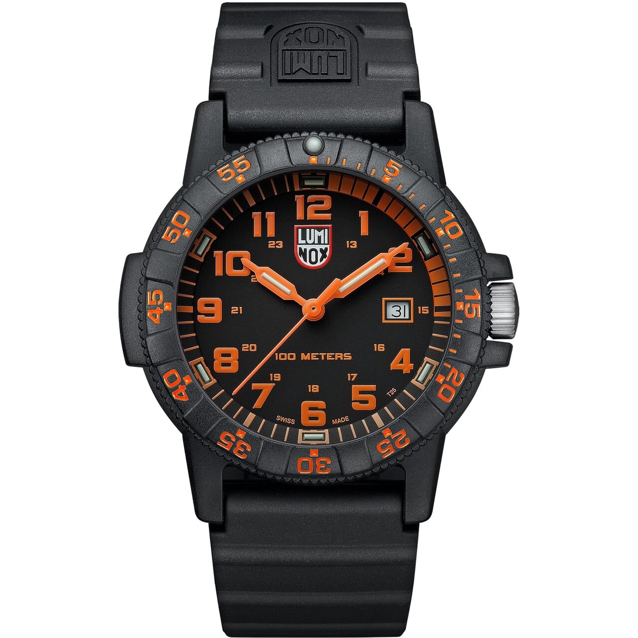 Orange Luminox watch $569 44mm Case Replaceable Battery