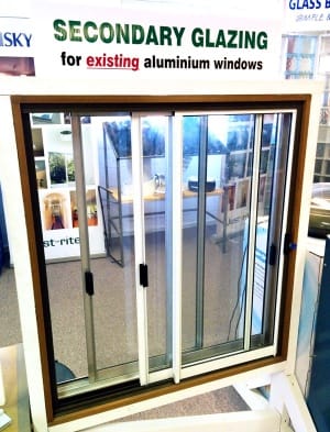 secondary window glazing display