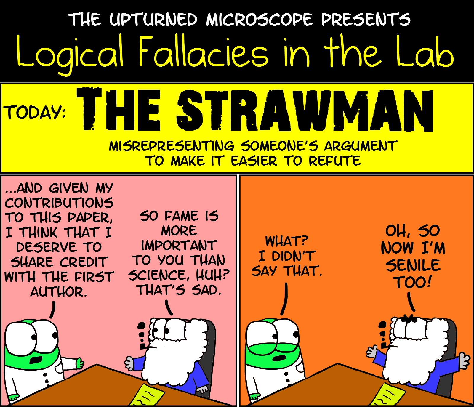 an example of the strawman fallacy