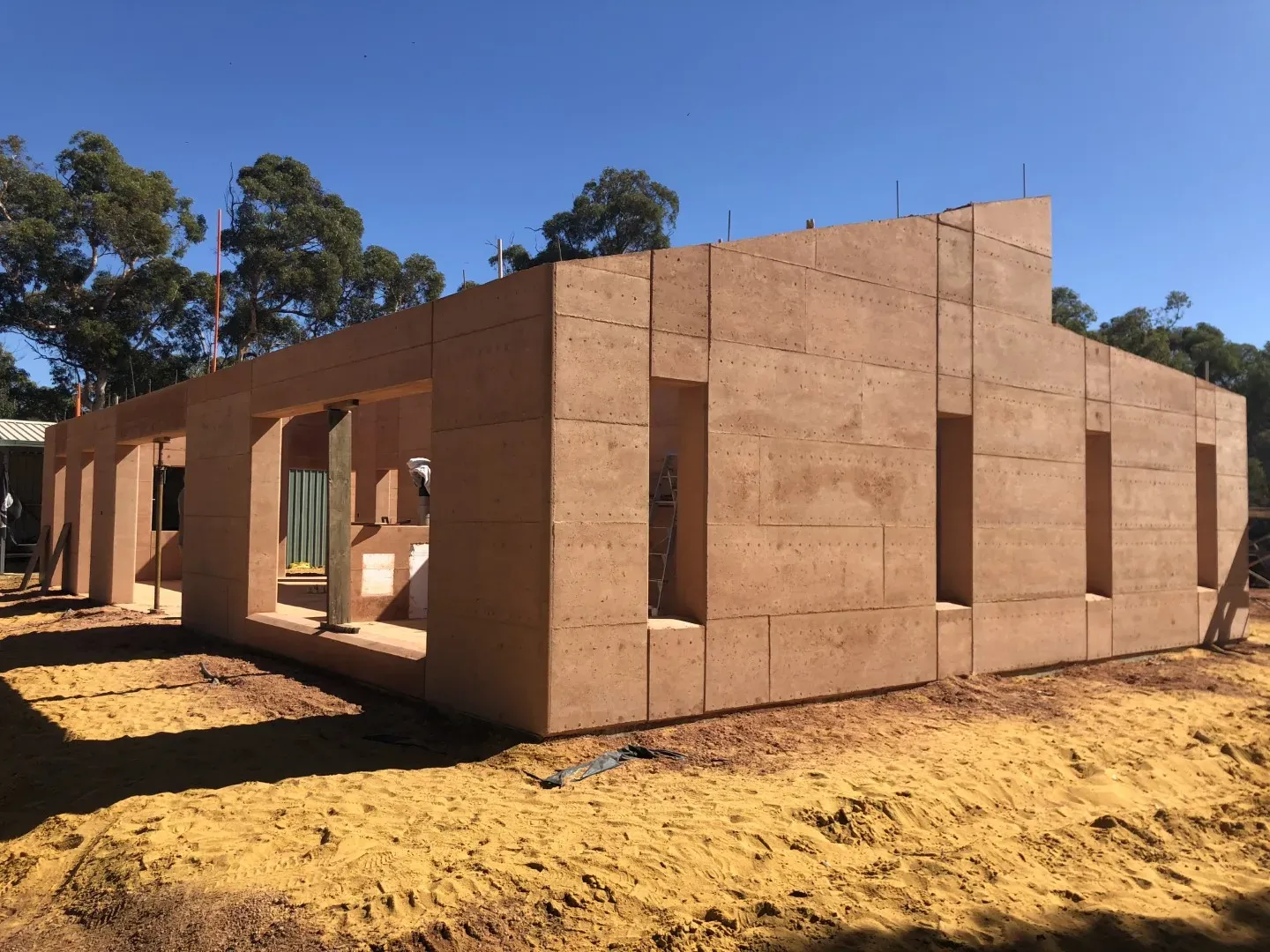 rammed earth walls