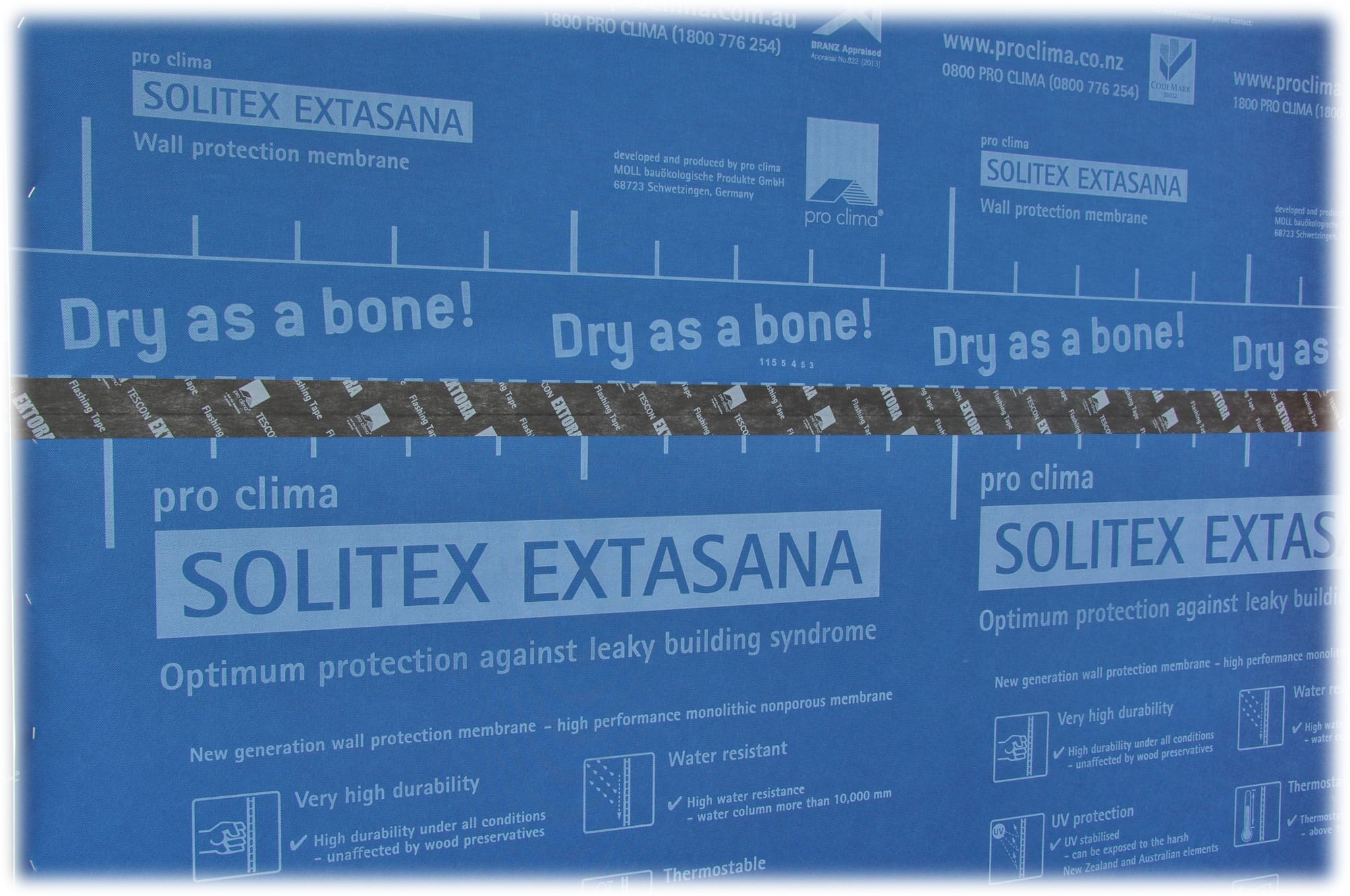 Proclima Extasana wall wrap barrier image